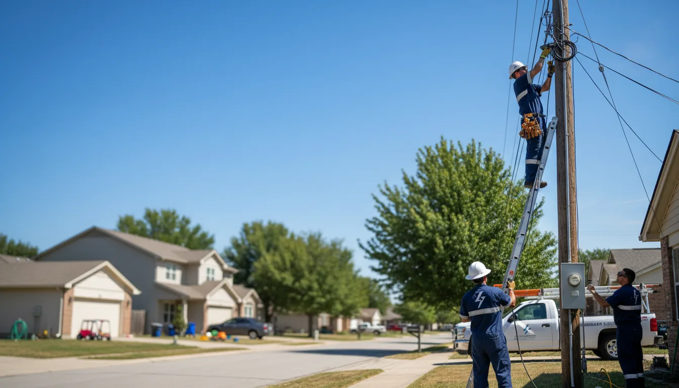 Residential electrician providing installation services in Lavinia, TN